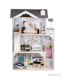 Domek dla lalek drewniany MDF mebelki 122cm XXL LED Domek dla lalek drewniany MDF mebelki 122cm XXL LED