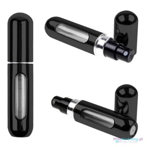Atomizer podróżny do perfum 5ml dozownik czarny Atomizer podróżny do perfum 5ml dozownik czarny