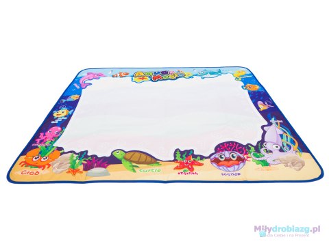 Mata wodna do malowania rysowania wodą XXL pieczątki szablony zestaw 100 x 80 cm Mata wodna do malowania rysowania wodą XXL pieczątki szablony zestaw 100 x 80 cm