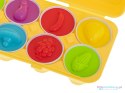 Układanka edukacyjna sorter dopasuj kształty owoce jajka 12 sztuk Układanka edukacyjna sorter dopasuj kształty owoce jajka 12 sztuk