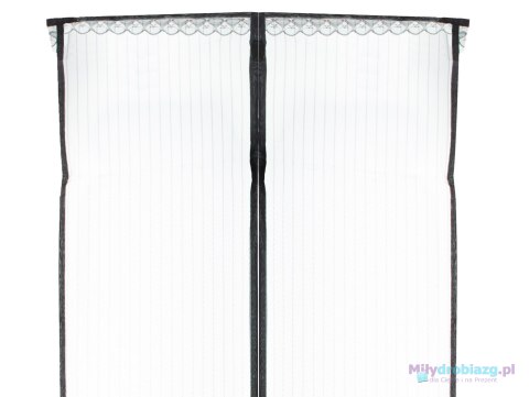 Moskitiera siatka magnetyczna na drzwi 85x210cm CZARNA Moskitiera siatka magnetyczna na drzwi 85x210cm CZARNA