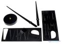 Zegar ścienny naklejany DIY regulowany duży 80-120cm czarny 4 cyfry Zegar ścienny naklejany DIY regulowany duży 80-120cm czarny 4 cyfry