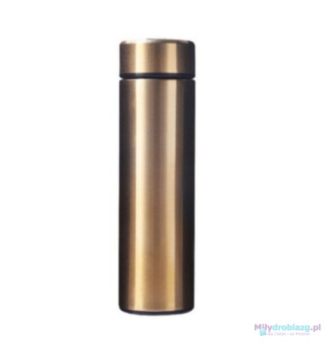 Kubek bidon termiczny termos smart LED 500ml złoty Kubek bidon termiczny termos smart LED 500ml złoty