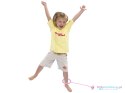 Hula hop na nogę skakanka skipper piłka świecąca migająca LED różowa