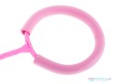 Hula hop na nogę skakanka skipper piłka świecąca migająca LED różowa
