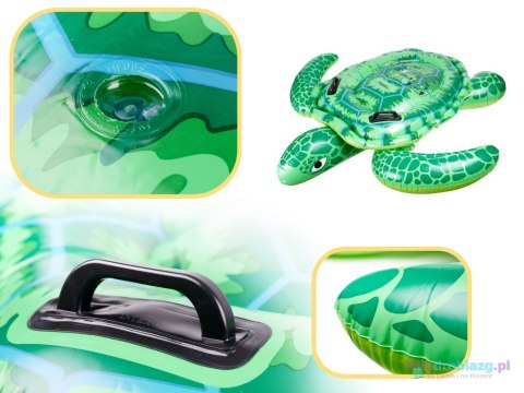 Materac dmuchany do pływania ponton dla dzieci z uchwytami żółw 150cm 3+ INTEX Materac dmuchany do pływania ponton dla dzieci z uchwytami żółw 150cm 3+ INTEX