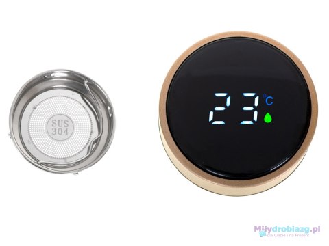Kubek bidon termiczny termos smart LED 500ml złoty Kubek bidon termiczny termos smart LED 500ml złoty