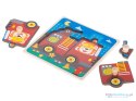 Puzzle drewniane sorter układanka straż pożarna Puzzle drewniane sorter układanka straż pożarna