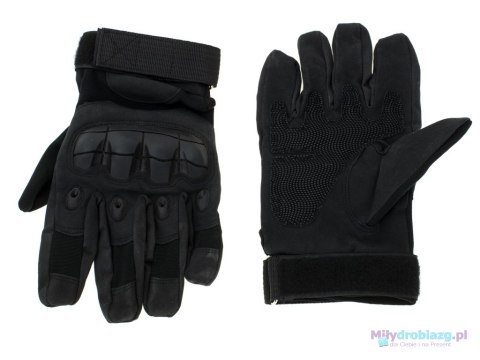 Rękawice taktyczne survival wojskowe ochrona kostek XL czarne Rękawice taktyczne survival wojskowe ochrona kostek XL czarne