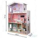 Domek dla lalek drewniany+ mebelki pastelowy 117cm Domek dla lalek drewniany+ mebelki pastelowy 117cm