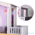 Domek dla lalek drewniany+ mebelki pastelowy 117cm Domek dla lalek drewniany+ mebelki pastelowy 117cm