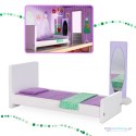 Domek dla lalek drewniany+ mebelki pastelowy 117cm Domek dla lalek drewniany+ mebelki pastelowy 117cm