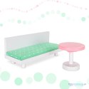 Domek dla lalek drewniany+ mebelki pastelowy 117cm Domek dla lalek drewniany+ mebelki pastelowy 117cm