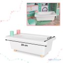 Domek dla lalek drewniany+ mebelki pastelowy 117cm Domek dla lalek drewniany+ mebelki pastelowy 117cm