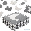 Mata edukacyjna dla dzieci piankowa puzzle szara 85 x 85 cm 9 elementów Mata edukacyjna dla dzieci piankowa puzzle szara 85 x 85 cm 9 elementów