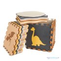 Mata edukacyjna piankowa puzzle brązowa 143 x 143 cm 36 elementów Mata edukacyjna piankowa puzzle brązowa 143 x 143 cm 36 elementów