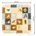 Mata edukacyjna piankowa puzzle brązowa 143 x 143 cm 36 elementów Mata edukacyjna piankowa puzzle brązowa 143 x 143 cm 36 elementów