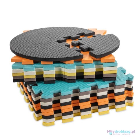 Mata edukacyjna piankowa puzzle zwierzątka kolorowa 114 x 114 cm 25 elementów Mata edukacyjna piankowa puzzle zwierzątka kolorowa 114 x 114 cm 25 elementów