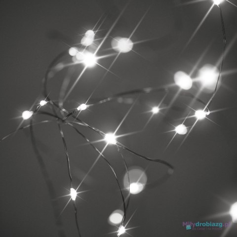 Lampki LED druciki dekoracyjne świąteczne choinkowe 5m 50LED zimny biały Lampki LED druciki dekoracyjne świąteczne choinkowe 5m 50LED zimny biały