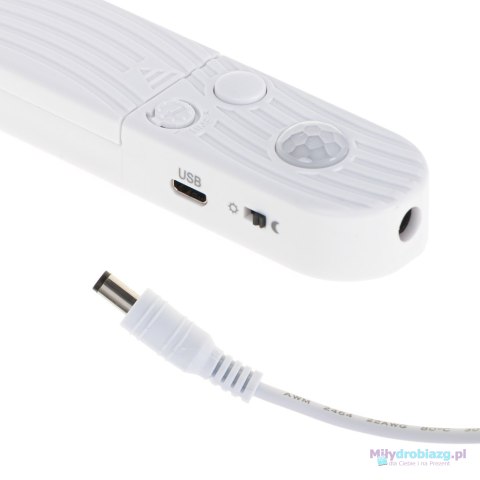 Taśma LED na baterie USB czujnik ruchu 2M ciepły biały Taśma LED na baterie USB czujnik ruchu 2M ciepły biały