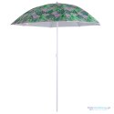 Parasol ogrodowy plażowy regulowany łamany 150cm liście UV