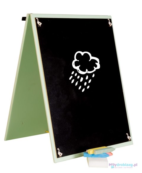 Tablica manipulacyjna drewniana dwustronna farma zielona 28 x 37,5 x 50 cm Tablica manipulacyjna drewniana dwustronna farma zielona 28 x 37,5 x 50 cm