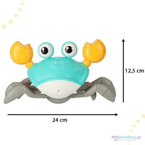Krab pełzający interaktywny z dźwiękiem zielony Krab pełzający interaktywny z dźwiękiem zielony