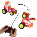 Traktor ciągnik zdalnie sterowany na pilota RC skaczący tańczący dźwięk czerwony Traktor ciągnik zdalnie sterowany na pilota RC skaczący tańczący dźwięk czerwony
