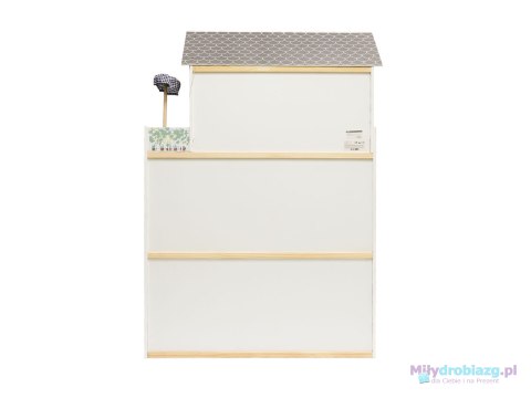 Domek dla lalek drewniany MDF mebelki 122cm XXL LED Domek dla lalek drewniany MDF mebelki 122cm XXL LED