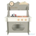 Kuchnia dla dzieci drewniana MDF piekarnik garnki akcesoria 70cm Kuchnia dla dzieci drewniana MDF piekarnik garnki akcesoria 70cm