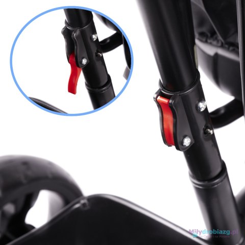 Rowerek trójkołowy Trike Fix Lite rower spacerówka 3w1 obracany 360 wolne koło szary Rowerek trójkołowy Trike Fix Lite rower spacerówka 3w1 obracany 360 wolne koło szary