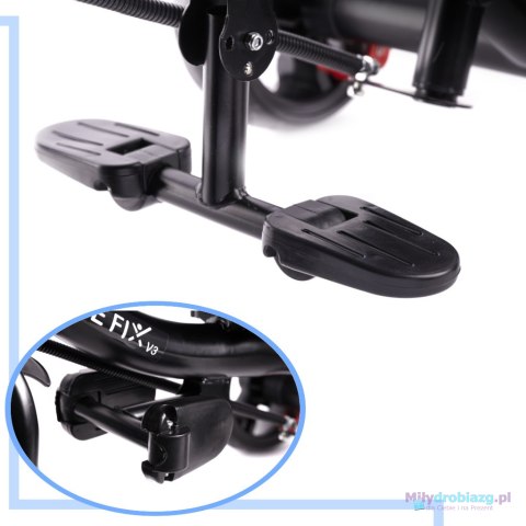 Rowerek trójkołowy Trike Fix Lite rower spacerówka 3w1 obracany 360 wolne koło szary Rowerek trójkołowy Trike Fix Lite rower spacerówka 3w1 obracany 360 wolne koło szary