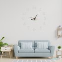 Zegar Ścienny naklejany DIY regulowany nowoczesny srebrny 12 godzin Zegar Ścienny naklejany DIY regulowany nowoczesny srebrny 12 godzin