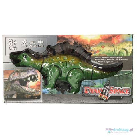Dinozaur Stegozaur zabawka interaktywna na baterie chodzi świeci ryczy Dinozaur Stegozaur zabawka interaktywna na baterie chodzi świeci ryczy