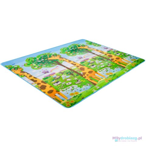Mata edukacyjna piankowa dwustronna składana ZOO 200 x 180 x 1 cm Mata edukacyjna piankowa dwustronna składana ZOO 200 x 180 x 1 cm