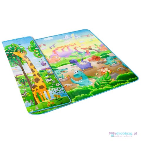 Mata edukacyjna piankowa dwustronna składana ZOO 200 x 180 x 1 cm Mata edukacyjna piankowa dwustronna składana ZOO 200 x 180 x 1 cm