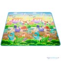 Mata edukacyjna piankowa dwustronna składana ZOO 200 x 180 x 1 cm