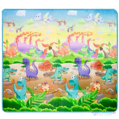 Mata edukacyjna piankowa dwustronna składana ZOO 200 x 180 x 1 cm Mata edukacyjna piankowa dwustronna składana ZOO 200 x 180 x 1 cm