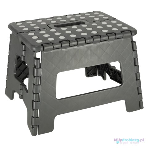 Stołek taboret składany antypoślizgowy 22cm ciemny szary Stołek taboret składany antypoślizgowy 22cm ciemny szary