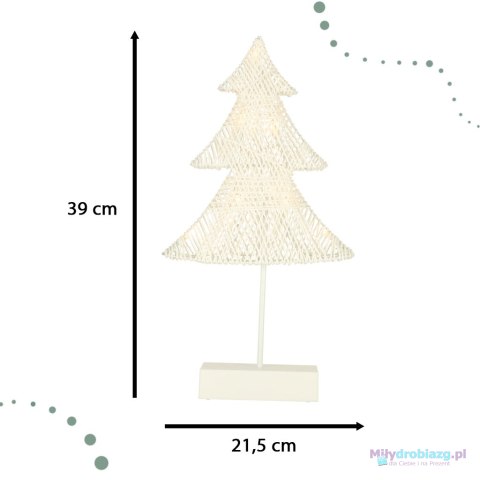 Choinka świecąca dekoracja świąteczna 10 LED 39 cm ciepły biały Choinka świecąca dekoracja świąteczna 10 LED 39 cm ciepły biały
