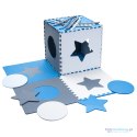 Mata edukacyjna piankowa puzzle szara niebieska 60 x 60 cm 9 elementów Mata edukacyjna piankowa puzzle szara niebieska 60 x 60 cm 9 elementów