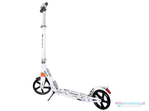 Hulajnoga miejska składana duża AILO XL koła 200mm amortyzator x2 biała GIMME Hulajnoga miejska składana duża AILO XL koła 200mm amortyzator x2 biała GIMME