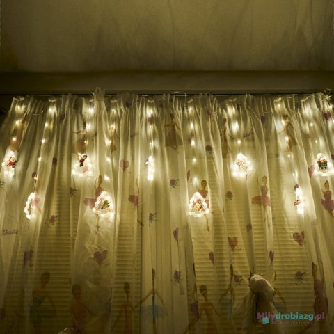 Kurtyna LED na okno girlanda świąteczna choinkowa 3 m 125 LED Kurtyna LED na okno girlanda świąteczna choinkowa 3 m 125 LED