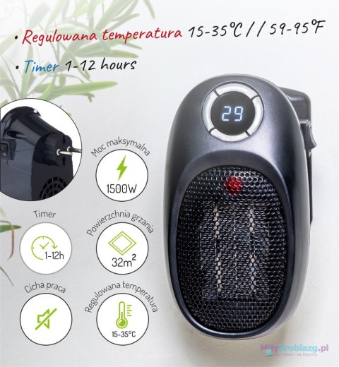 Termowentylator Adler AD 7726 Easy heater grzejnik elektryczny farelka 1500W Termowentylator Adler AD 7726 Easy heater grzejnik elektryczny farelka 1500W