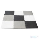 Mata edukacyjna piankowa puzzle szara 180 x 180 cm 9 elementów Mata edukacyjna piankowa puzzle szara 180 x 180 cm 9 elementów