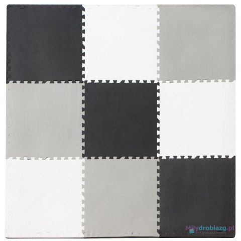 Mata edukacyjna piankowa puzzle szara 180 x 180 cm 9 elementów Mata edukacyjna piankowa puzzle szara 180 x 180 cm 9 elementów