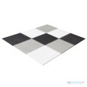 Mata edukacyjna piankowa puzzle szara 180 x 180 cm 9 elementów Mata edukacyjna piankowa puzzle szara 180 x 180 cm 9 elementów