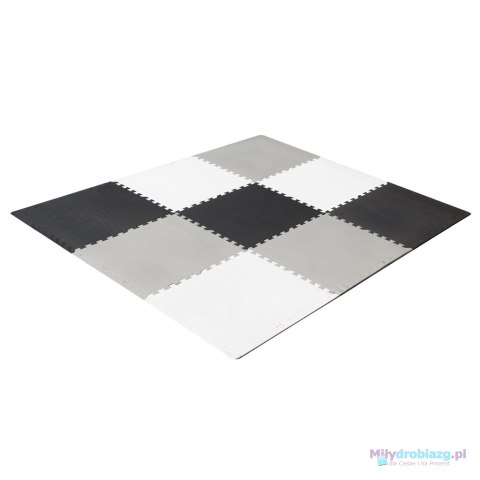 Mata edukacyjna piankowa puzzle szara 180 x 180 cm 9 elementów Mata edukacyjna piankowa puzzle szara 180 x 180 cm 9 elementów