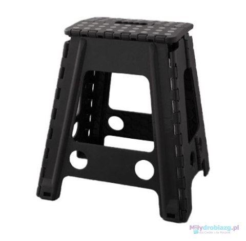 Stołek taboret składany antypoślizgowy 39cm czarny Stołek taboret składany antypoślizgowy 39cm czarny