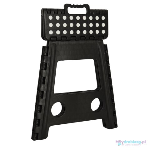 Stołek taboret składany antypoślizgowy 39cm czarny Stołek taboret składany antypoślizgowy 39cm czarny